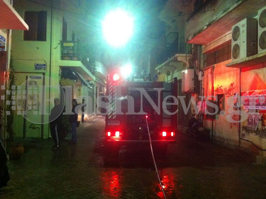 Πυρκαγιά σε σπίτι στην παλιά πόλη των Χανίων-Μια τραυματίας