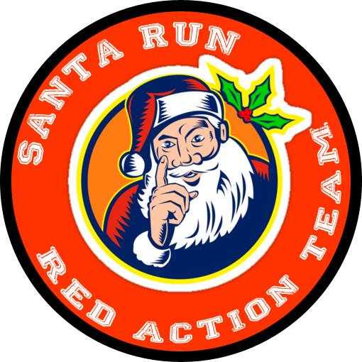 Santa Run Red Action Team