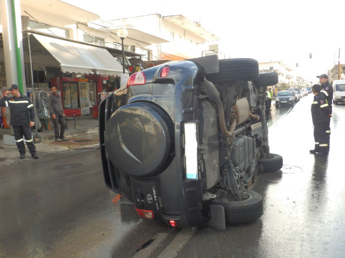 Αυτοκίνητο ντελαπάρισε στην Αν. Γογονή στα Χανιά