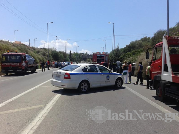 Χανιά: Σοβαρό τροχαίο ατύχημα στον Γαλατά - Τεσσερις τραυματίες στο Νοσοκομείο (φώτο)