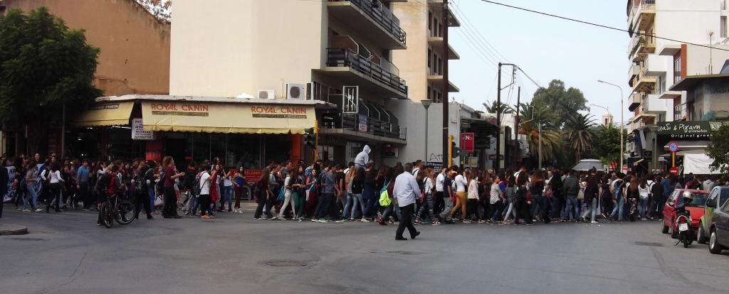 Μαχητικό και μαζικό μαθητικό συλλαλητήριο στα Χανιά - (Φωτό)