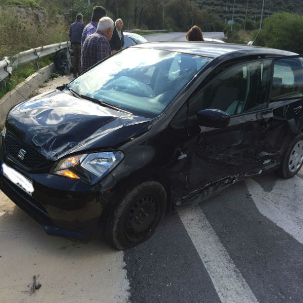 Χανιά: Τροχαίο τεσσάρων οχημάτων στην εθνική οδό (φωτο)