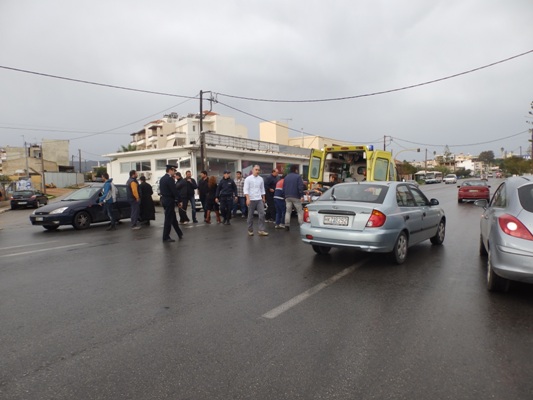 Χανιά: Τροχαίο με μηχανάκι στον Κλαδισό (φωτο)