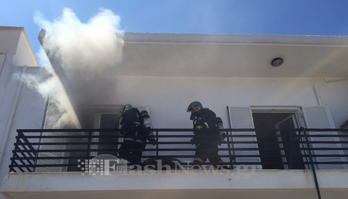 Πυρκαγιά σε διαμέρισμα οικίας στον Άγιο Ιωάννη Χανίων