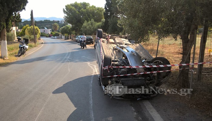 Νεαρός Χανιώτης είχε "άγιο" σε τροχαίο ατύχημα στο Ακρωτήρι (φωτο)