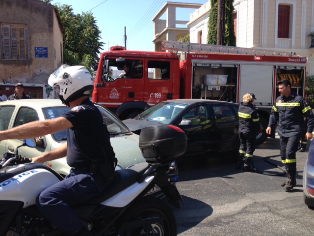 Πανικός από τροχαίο στο κέντρο των Χανίων (Photos)