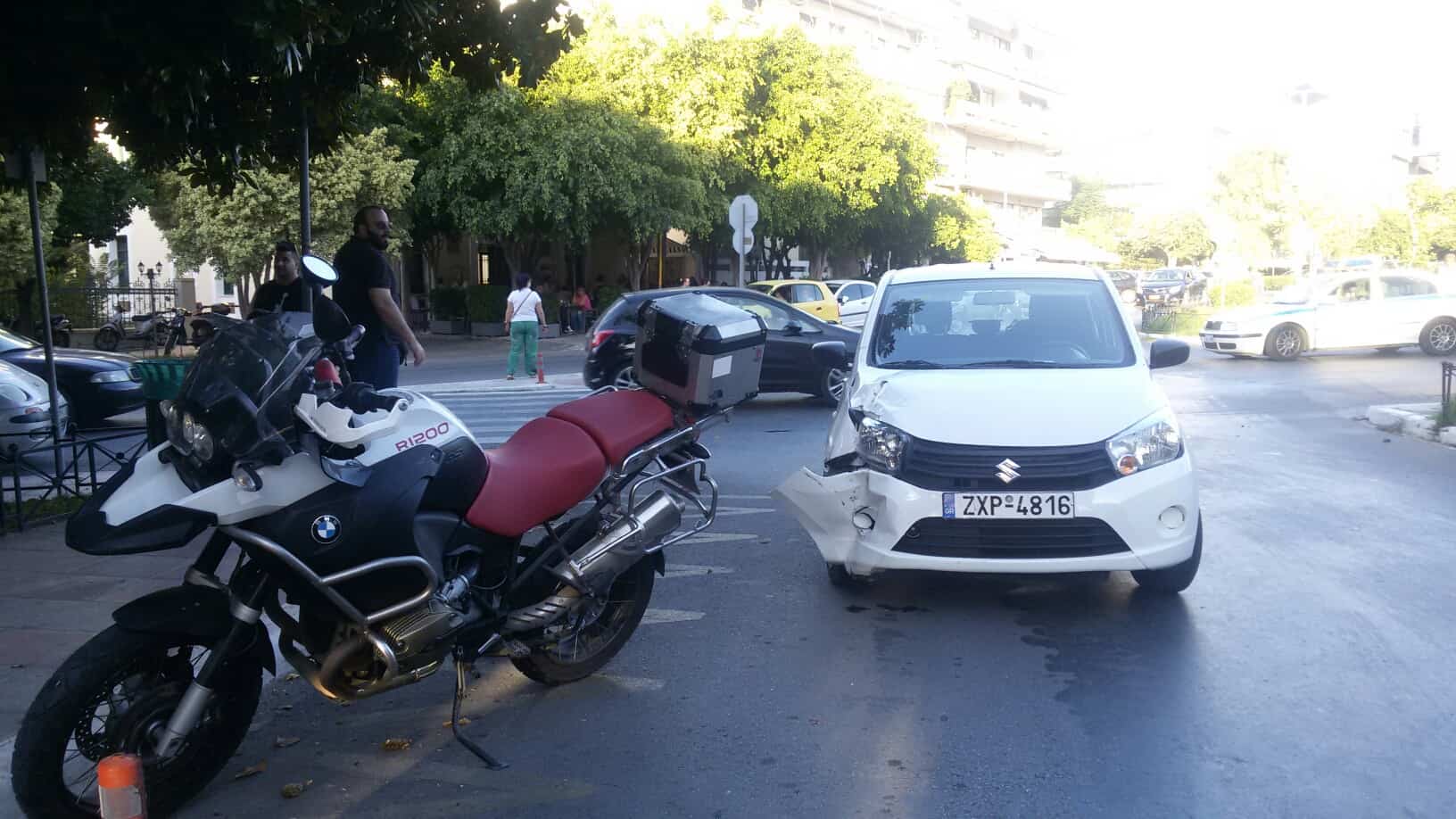 Χανιά :Τροχαίο με μηχανή στα Δικαστήρια (Photos)