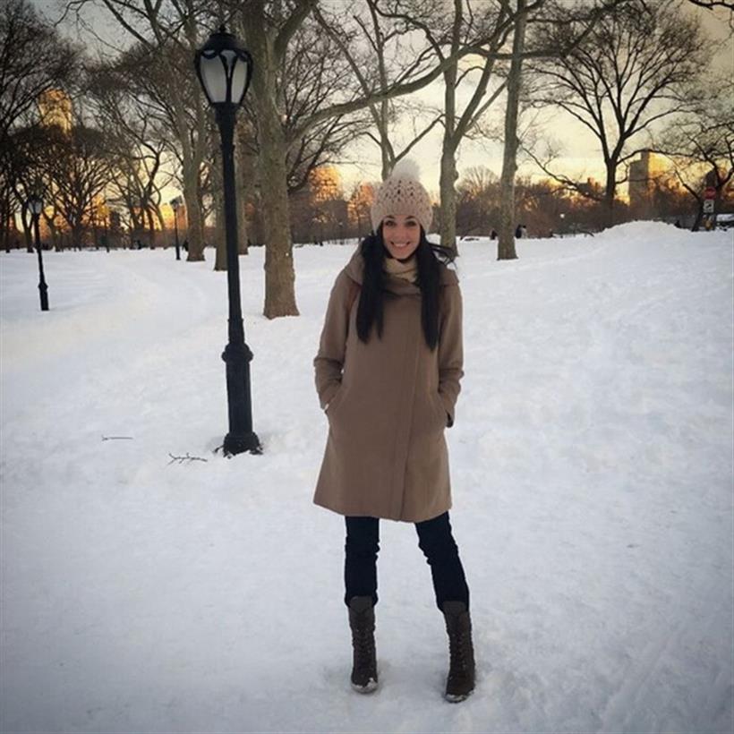 Ιωάννα Τριανταφυλλίδου: Βόλτα στη χιονισμένη Νέα Υόρκη