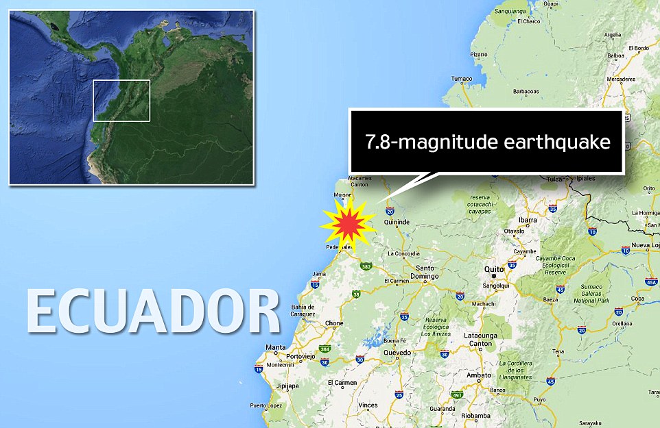Φονικός σεισμός 7,8 «ισοπέδωσε» τον Ισημερινό - Πάνω από 70 οι νεκροί