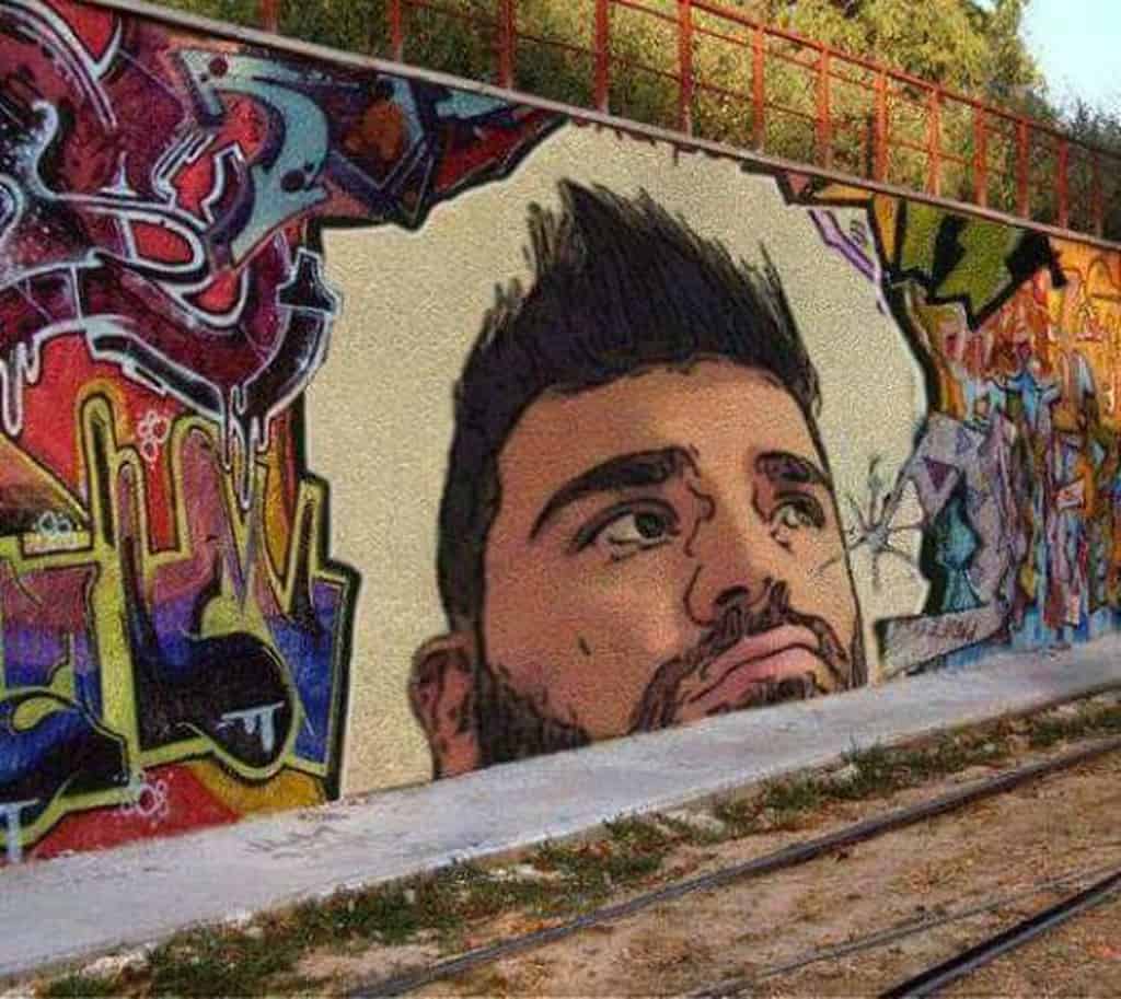 Έκαναν γκράφιτι τον Παντελή Παντελίδη