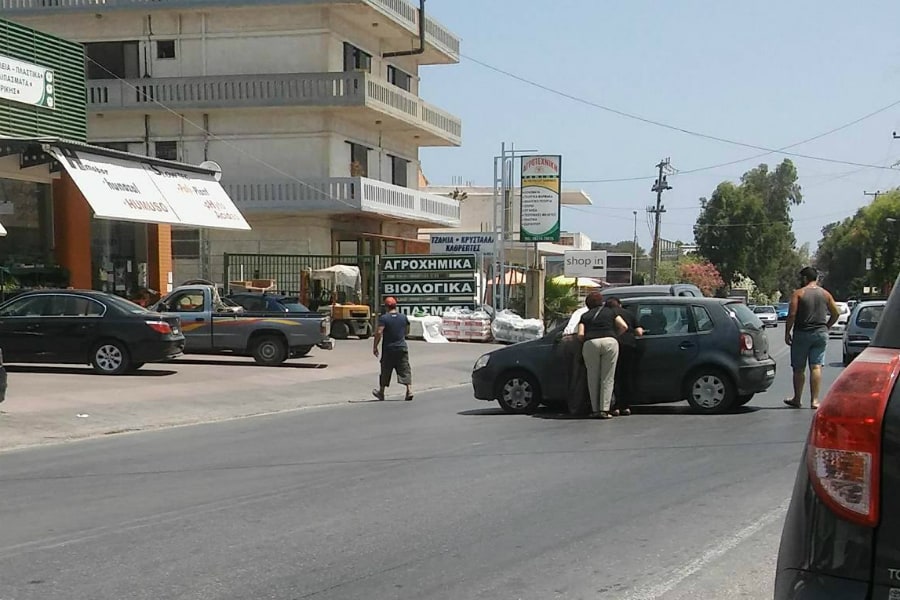 Χανιά: Τροχαίο στην Λεωφόρο Καζαντζάκη (Photos)