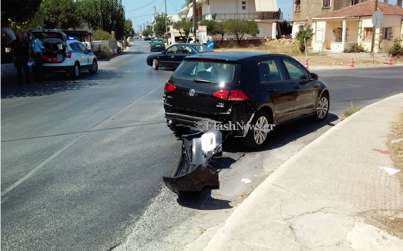 Χανιά: Τροχαίο με τραυματισμό δικυκλιστή (φωτο)