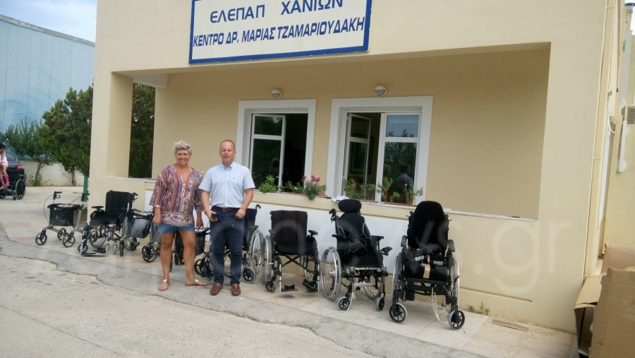 Από τη Νορβηγία στα Χανιά 16 αναπηρικά καροτσάκια μέσω μιας… ξενοδοϋπαλλήλου