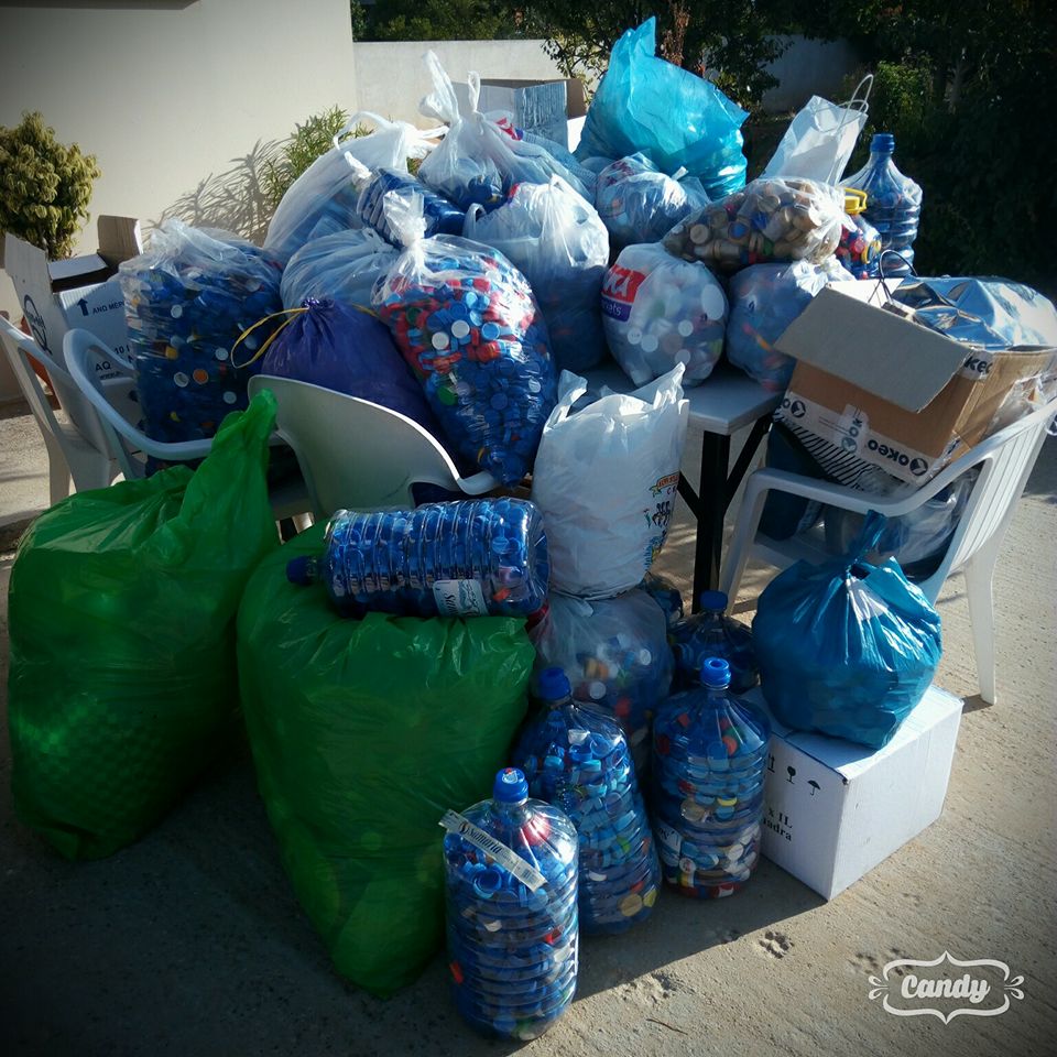 Χανιά: Τα κατάφερε! Πέντε τόνοι καπάκια για τον Γεράσιμο (Photos)