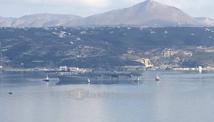 Κατάπλευσε στην Σούδα το USS Wasp με 2.500 άτομα (φωτο)