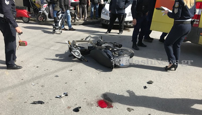 Τρεις τραυματίες σε δύο τροχαία ατυχήματα στα Χανιά (φωτο)