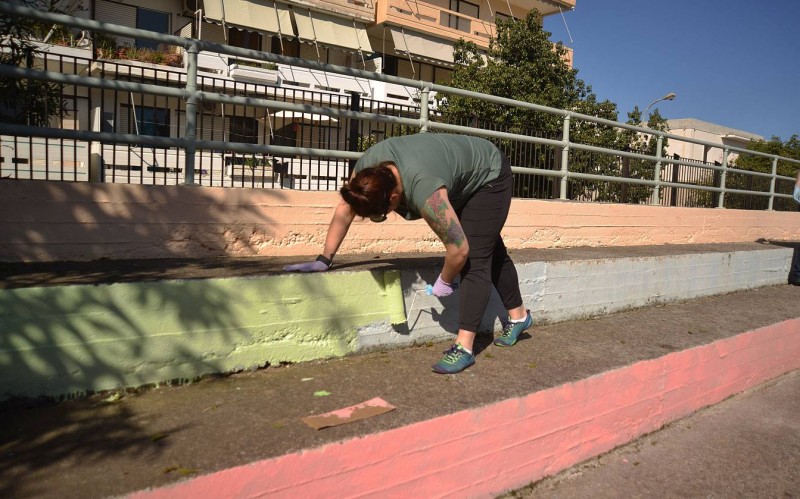 Εθελοντικές εργασίες στα Χανιά οι Αμερικανοί ναύτες (φωτό)