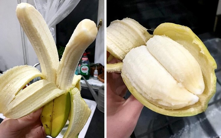 Σπάνια μπανάνα έκρυβε μια «έκπληξη»
