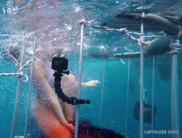 Γνωστή πορνοστάρ έκανε υποβρύχιο γύρισμα και την δάγκωσε καρχαρίας
