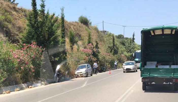 Τροχαίο με τραυματισμό στην εθνική οδό Χανίων - Κισσάμου (φωτο)