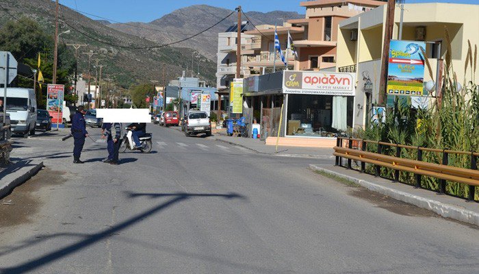 Τροχαίο με τραυματισμό οδηγού δικύκλου στην Κίσαμο (φωτο)