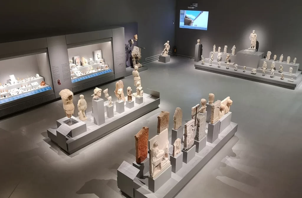 inside the Archaeological Museum of Chania