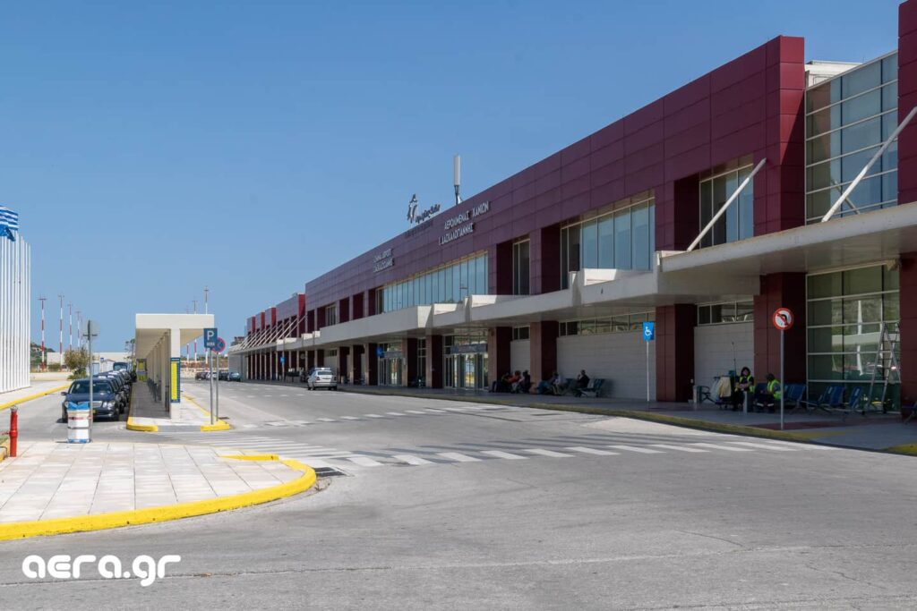 Chania airport outside