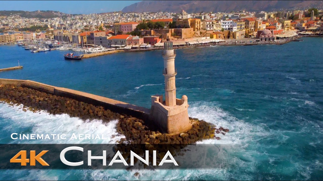 Cinematic Aerial video από την πόλη των Χανίων