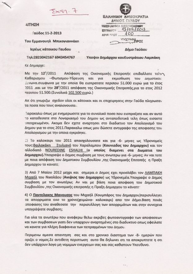 Βγήκαν τα μαχαίρια στη Γαύδο!