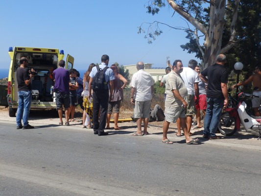 Χανιά: «Είδε το χάρο με τα μάτια του» - Τροχαίο με σοβαρό τραυματισμό (φωτο)