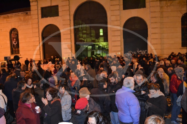 Μεγάλη συμμετοχή στο συλλαλητήριο κατά της λιτότητας στα Χανιά