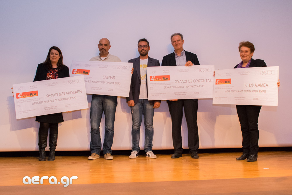 Το Santa Run στα Χανιά τα κατάφερε και έδωσε 66.000€ σε συλλόγους - ιδρύματα