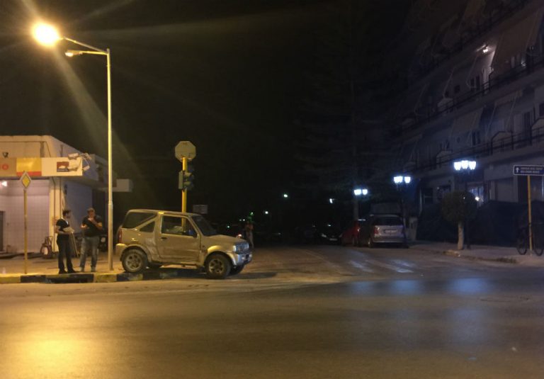 Τρελή πορεία για δύο οχήματα τα ξημερώματα στην οδό Κισσάμου! (εικόνες)