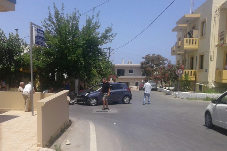Χανιά: Τροχαίο στον Γαλατά το μεσημέρι (Photos)