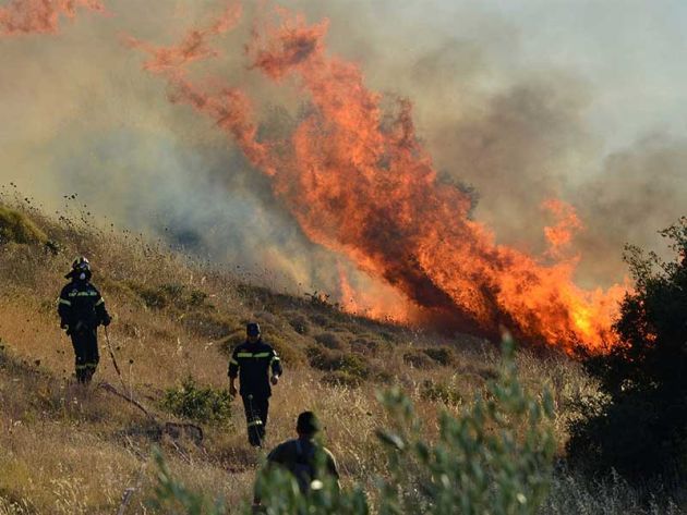 Κρήτη: Ολονύχτια μάχη με τις φλόγες, με αντίπαλο τον άνεμο