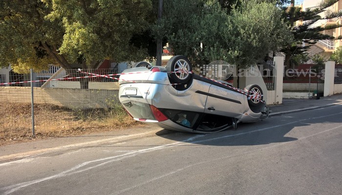 Νεαρός Χανιώτης είχε "άγιο" σε τροχαίο ατύχημα στο Ακρωτήρι (φωτο)