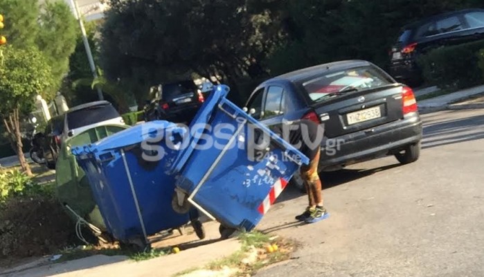 Ελληνίδα τηλεπερσόνα ψάχνει τώρα στα σκουπίδια