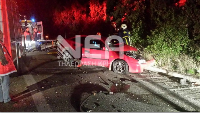Νεκρός οδηγός σε τροχαίο δυστύχημα στα Χανιά (φωτο)