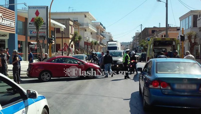 Παράσυρση πεζής σε κεντρικό δρόμο των Χανίων (φωτο)