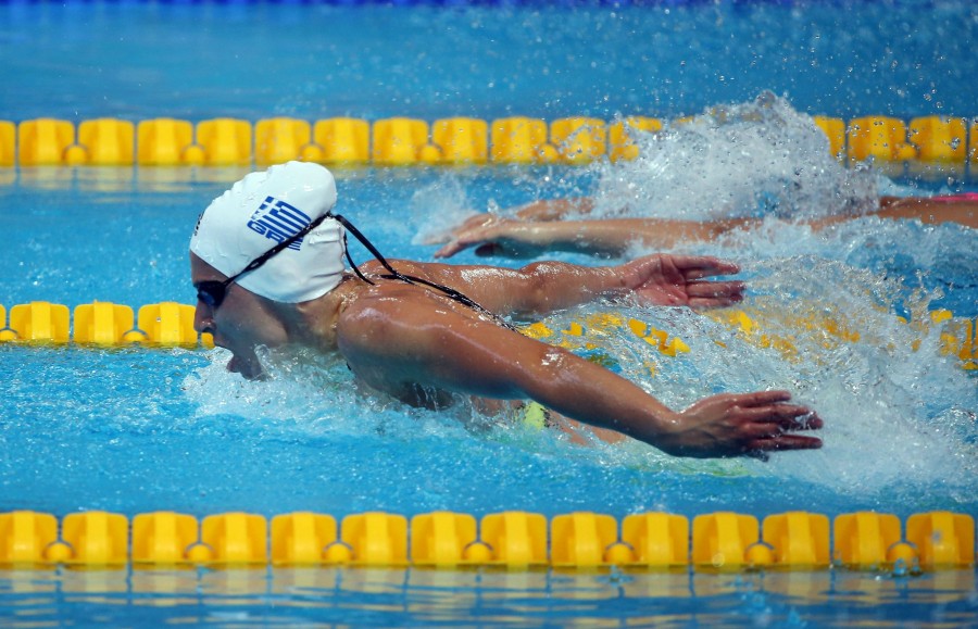 Τα σπάει η Ντουντουνάκη Μπήκε στα ημιτελικά των 50μ πεταλούδα στο Λονδίνο