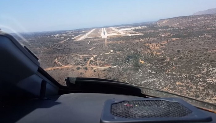 Εντυπωσιακό βίντεο απο την προσγείωση ιδιωτικού τζετ στα Χανιά