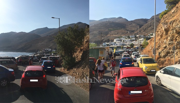 Ο κακός χαμός στο λιμάνι των Σφακίων (φωτο)