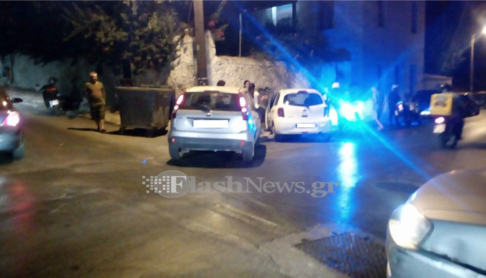Τροχαίο ατύχημα σε διασταύρωση στην πόλη των Χανίων (φωτο)