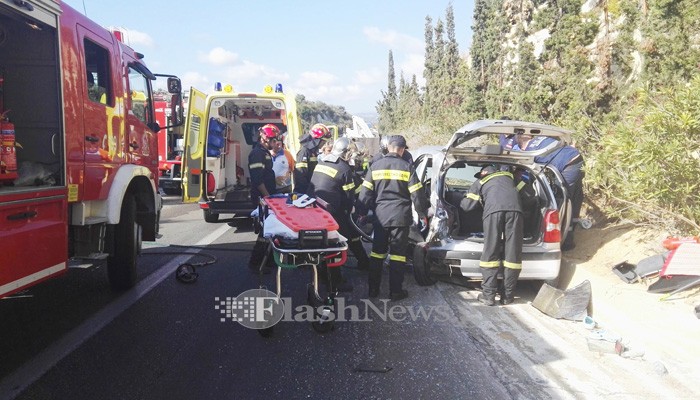 Τροχαίο ατύχημα στον ΒΟΑΚ λίγο πριν τον κόμβο του Πλατανιά (φωτο)