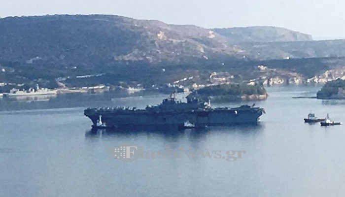 Κατάπλευσε στην Σούδα το USS Wasp με 2.500 άτομα (φωτο)