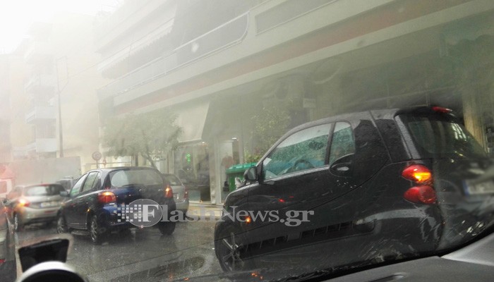 Απίστευτο μποτιλιάρισμα στους δρόμους στα Χανιά (φωτο)