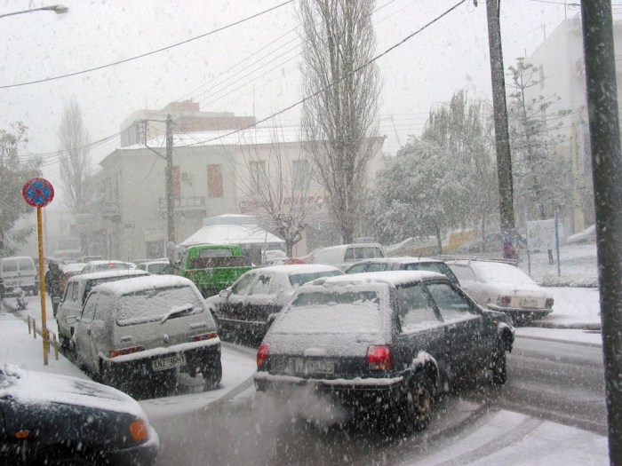 Όταν το χιόνι «έπνιξε» τα Χανιά