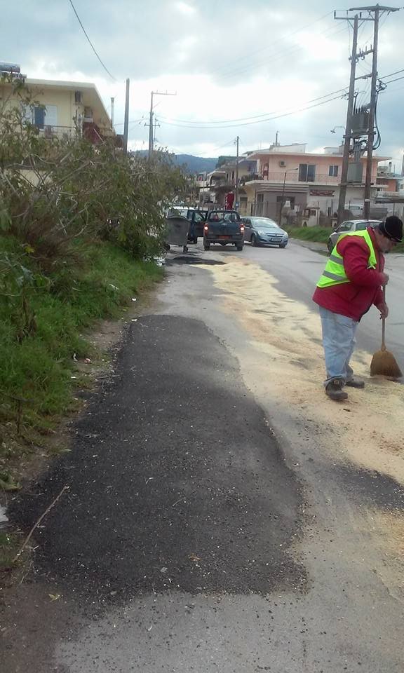 Προσοχή! Υπάρχουν λάδια σε δρόμο στο Πασακάκι στα Χανιά (φωτο)