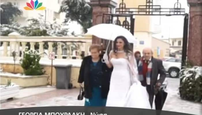 Γάμος στα Χιόνια στα Χανιά! Τι λέει η νύφη (βίντεο)