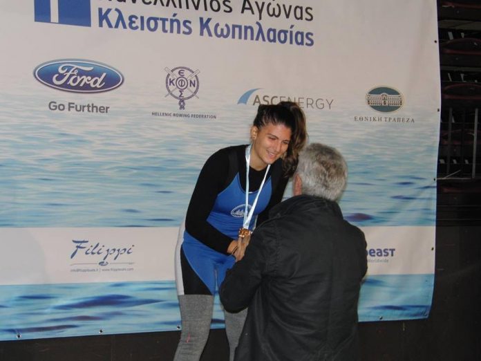 Χανιά: Χρυσή η Μαρία Μακριδάκη στους 1ους πανελλήνιους αγώνες κλειστής κωπηλασίας!